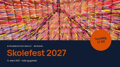 Side 1 av Skolefest — kveldens program