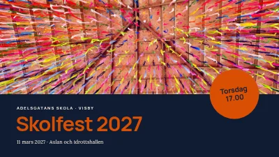 Sida 1 av Skolfest — kvällens program