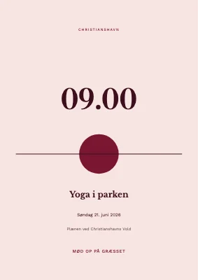Yoga i parken på Christianshavn