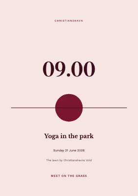 Yoga in the park in Christianshavn