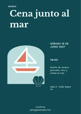 Cena junto al agua