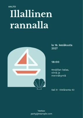 Illallinen veden äärellä