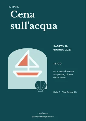 Cena in riva all'acqua