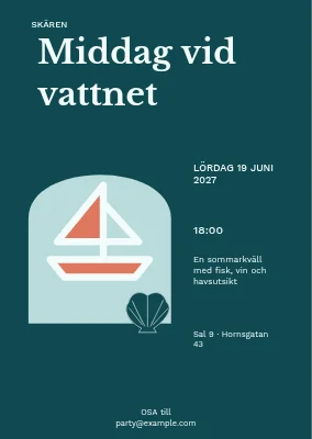 Middag vid vattnet