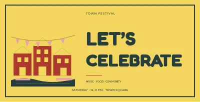 Town festival – Retro character
