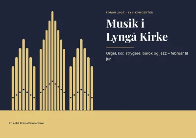 Program for kirkekoncerter – 16 sider