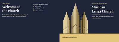 Cover of Programme for church concerts – 16 pages