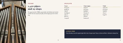 Pages 12–13 of Programme for church concerts – 16 pages