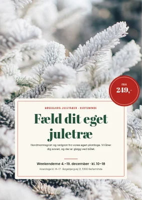 Juletræssalg på gården ved Kerteminde