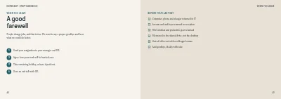 الصفحات 48–49 من Staff handbook for a mid-size company – 64 pages