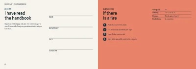 الصفحات 62–63 من Staff handbook for a mid-size company – 64 pages