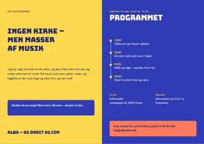 Side 2 af Nonfirmation med koncert
