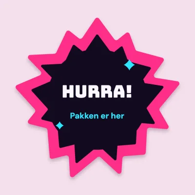 Hurra, pakken er her!