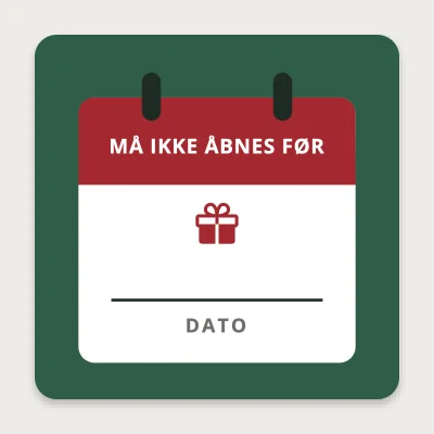 Må ikke åbnes før