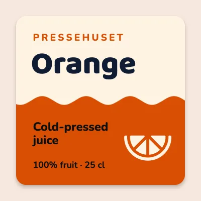 Orange juice to the line