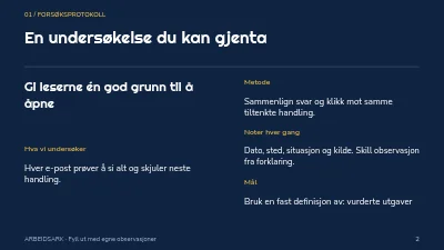 Side 2 av Et nyhetsbrev med retning