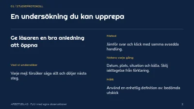 Sida 2 av Ett nyhetsbrev med riktning