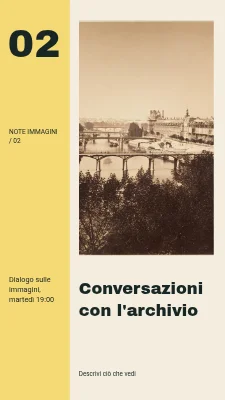 Conversazioni con l'archivio · Grande indice