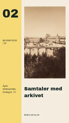 Samtaler med arkivet · Stor indeks