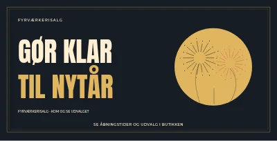 Fyrværkerisalg – Festlig indramning