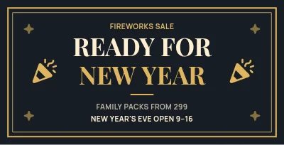 Fireworks sale – Celebration frame