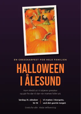 Halloween — gresskartrykk i skumringen