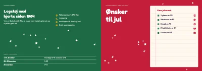 Omslag af Julekatalog for legetøjsbutik – 32 sider