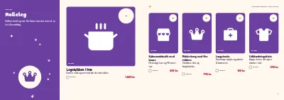 Side 8–9 af Julekatalog for legetøjsbutik – 32 sider
