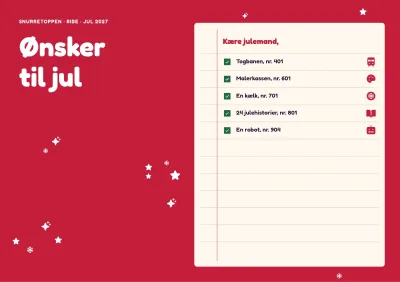 Julekatalog for legetøjsbutik – 32 sider