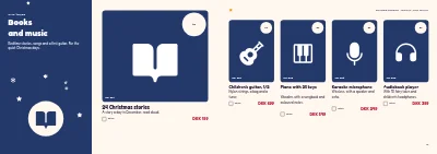 Pages 18–19 of Christmas catalogue for a toy shop – 32 pages