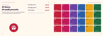 Pages 24–25 of Christmas catalogue for a toy shop – 32 pages