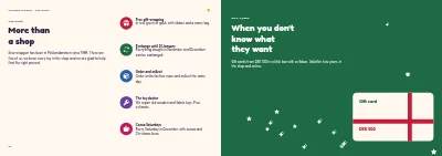 Pages 26–27 of Christmas catalogue for a toy shop – 32 pages