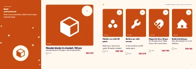Pages 6–7 of Christmas catalogue for a toy shop – 32 pages