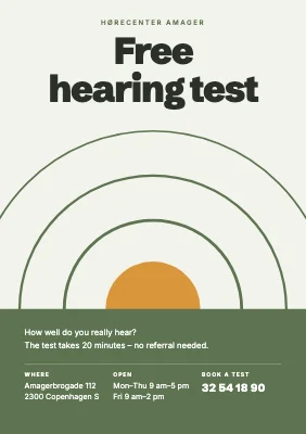 Free hearing test — hearing clinic