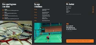 Side 2 af Idrætsforening: sæsonprogram