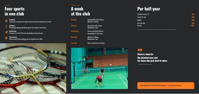 Pagina 2 di Sports club: season programme