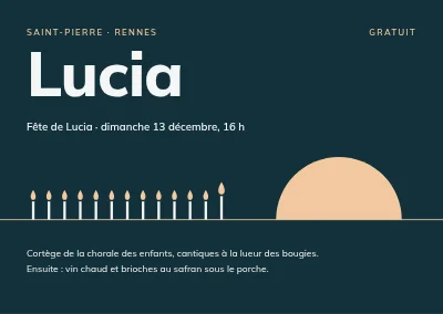 Fête de la Sainte-Lucie — procession aux chandelles