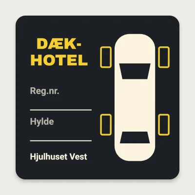 Dækhotel med hjulposition