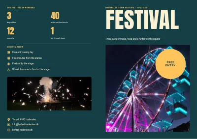 Town festival: programme