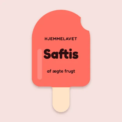 Saftis med en bid