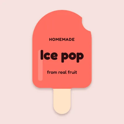 Ice pop with a bite