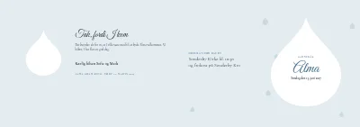 Omslag af Program for barnedåb – 8 sider