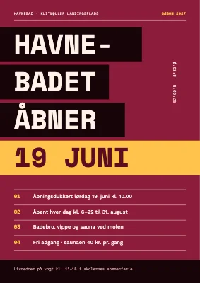 Havnebadet åbner — Klitmøller