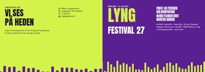 Omslag af Festivalprogram for musik- og kulturfestival – 64 sider