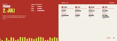 Side 18–19 af Festivalprogram for musik- og kulturfestival – 64 sider