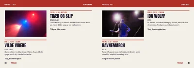 Side 20–21 af Festivalprogram for musik- og kulturfestival – 64 sider