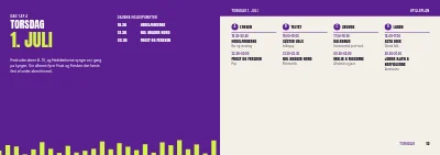 Side 12–13 af Festivalprogram for musik- og kulturfestival – 64 sider