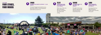 Seiten 10–11 von Programme for a music and culture festival – 64 pages
