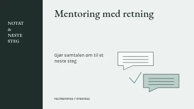 Mentoring med retning