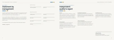 Pages 44–45 of Annual report for an energy company – 48 pages